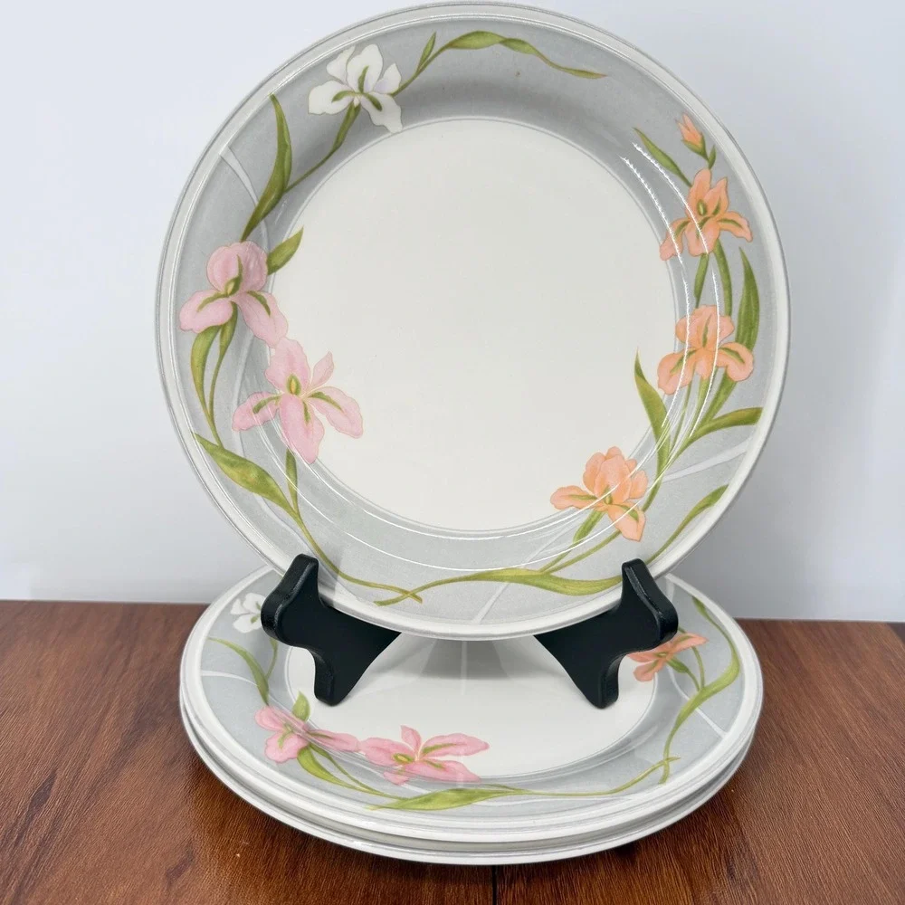 Sango Cherish 378 Korea VTG 1980s Set of 3 Salad Plates 7.5